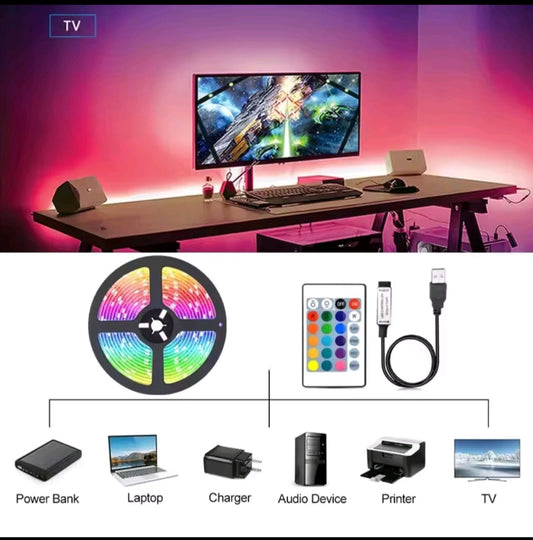 Tiras Led RGB 5050 con Bluetooth + App