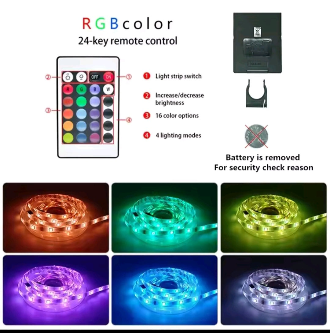 Tiras Led RGB 5050 con Bluetooth + App