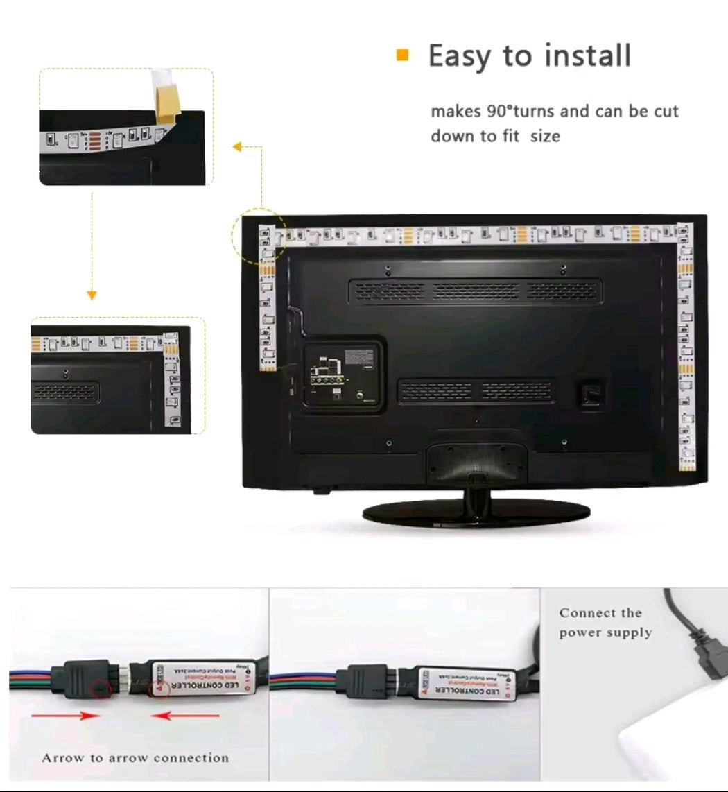 Tiras Led RGB 5050 con Bluetooth + App